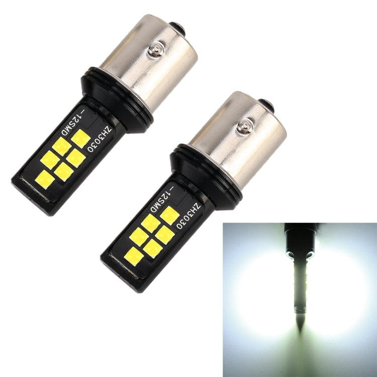 2 PCS 1156 DC9-16V / 3.5W Car Auto Turn Lights 12LEDs SMD-ZH3030 Lamps, with Constant Current-Reluova