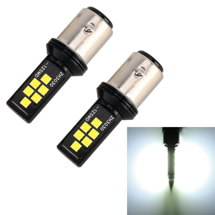 2 PCS 1157 DC9-16V / 3.5W Car Auto Brake Lights 12LEDs SMD-ZH3030 Lamps, with Constant Current-Reluova