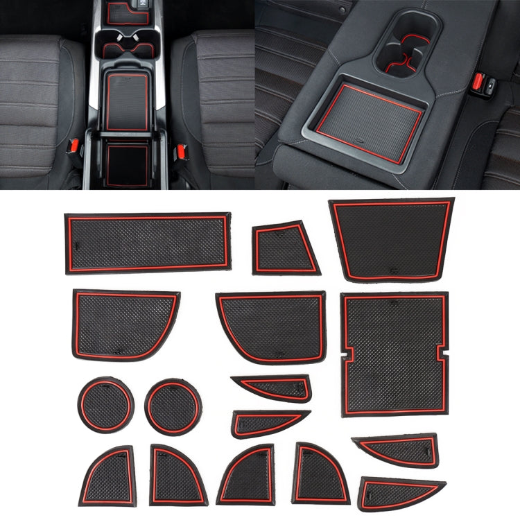 Car Water Cup Gate Slot Mats Plastic Red Anti-Slip Interior Door Pad for Mazda CX-5 2013-2014 ÎҵÄÉ̵ê