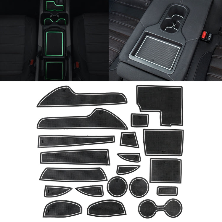 Car Water Cup Gate Slot Mats Plastic White Luminous Anti-Slip Interior Door Pad for Mazda CX-5 2015 ÎҵÄÉ̵ê