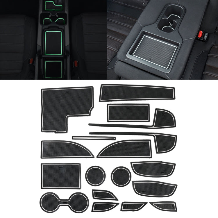 Car Water Cup Gate Slot Mats Plastic White Luminous Anti-Slip Interior Door Pad for Mazda CX-5 2017-2018 ÎҵÄÉ̵ê