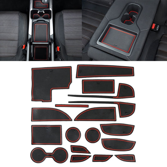 Car Water Cup Gate Slot Mats Plastic Red Anti-Slip Interior Door Pad for Mazda CX-5 2017-2018 ÎҵÄÉ̵ê