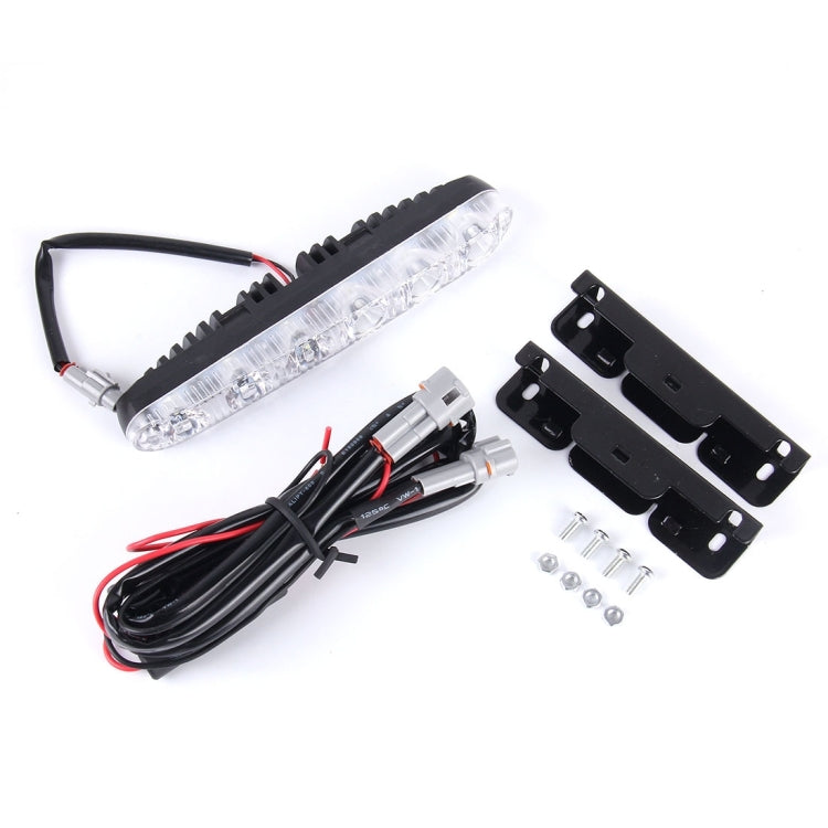 2 PCS LD-006 5730-6SMD 12W 1200LM 7000K White Light  Daytime Running Light.DC 12V-Reluova