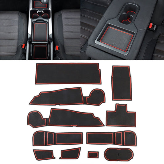 Car Water Cup Gate Slot Mats Plastic Red Anti-Slip Interior Door Pad for Mercedes-Benz A Class 2019 ÎҵÄÉ̵ê