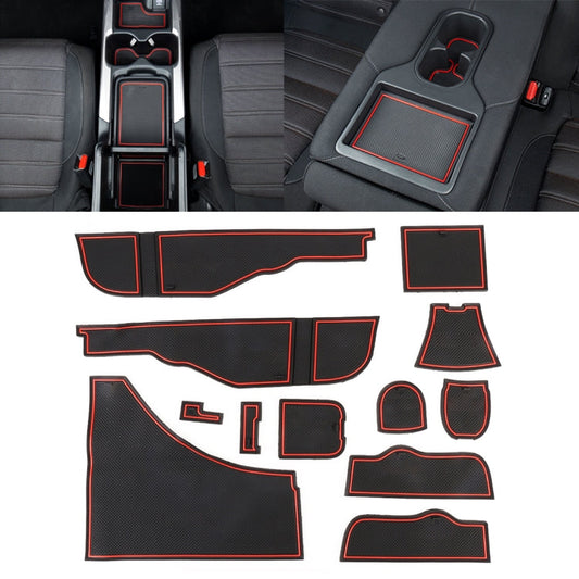 Car Water Cup Gate Slot Mats Plastic Red Anti-Slip Interior Door Pad for Mercedes-Benz GLA200 ÎҵÄÉ̵ê