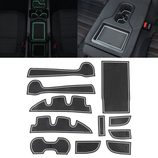 Car Water Cup Gate Slot Mats Plastic White Luminous Anti-Slip Interior Door Pad for Toyota Camry 2012-2016 ÎҵÄÉ̵ê