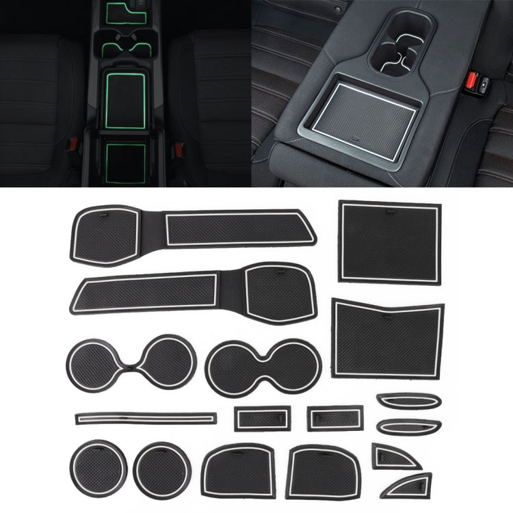 Car Water Cup Gate Slot Mats Plastic White Luminous Anti-Slip Interior Door Pad for Nissan X-trail 2013-2016 ÎҵÄÉ̵ê