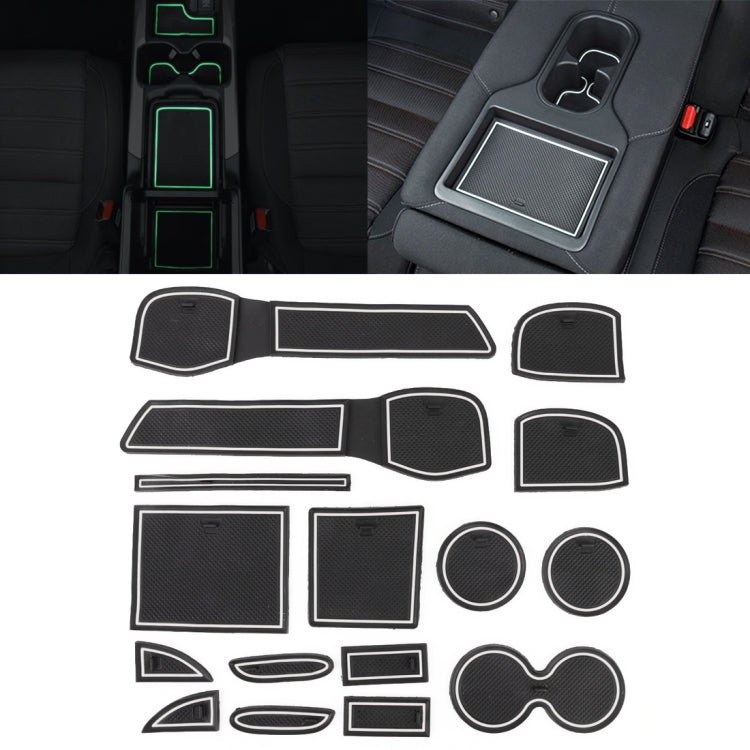 Car Water Cup Gate Slot Mats Plastic White Luminous Anti-Slip Interior Door Pad for Nissan X-trail 2017 Five Seats ÎҵÄÉ̵ê