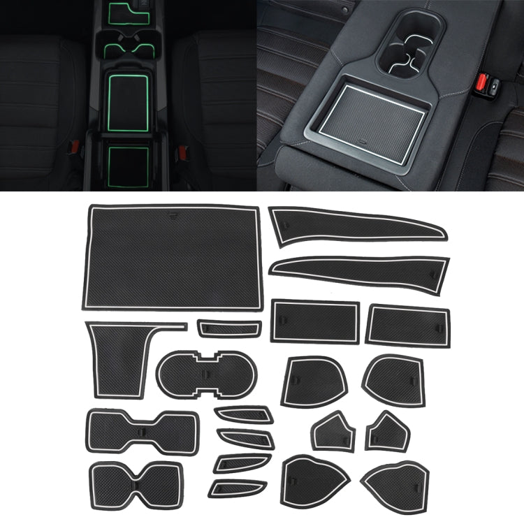 Car Water Cup Gate Slot Mats Plastic White Luminous Anti-Slip Interior Door Pad for Nissan Sylphy 2016 ÎҵÄÉ̵ê