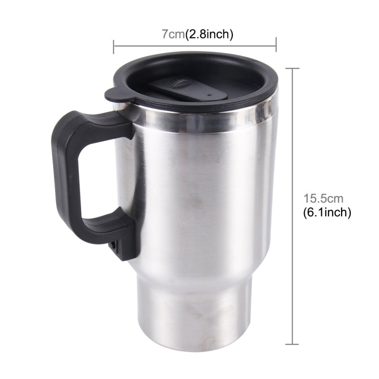 Stainless Steel Electric Smart Mug 12V Car Electric Kettle Heated Mug Car Coffee Cup With Charger Cigarette Lighter Heating Cup Kettle Vacuum Insulated Water Heater Mug ÎҵÄÉ̵ê