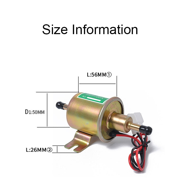 HEP-02A 12V Electric Fuel Pump for Car modification