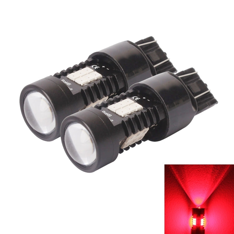 2 PCS 7443-T20-2835 10.5W 21 LEDs LED Car Brake Light DC 12~24V