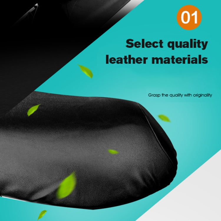 Waterproof Motorcycle Black Leather Seat Cover Prevent Bask In Seat Scooter Cushion Protect, Size: S, Length: 42-47cm; Width: 20-30cm ÎҵÄÉ̵ê