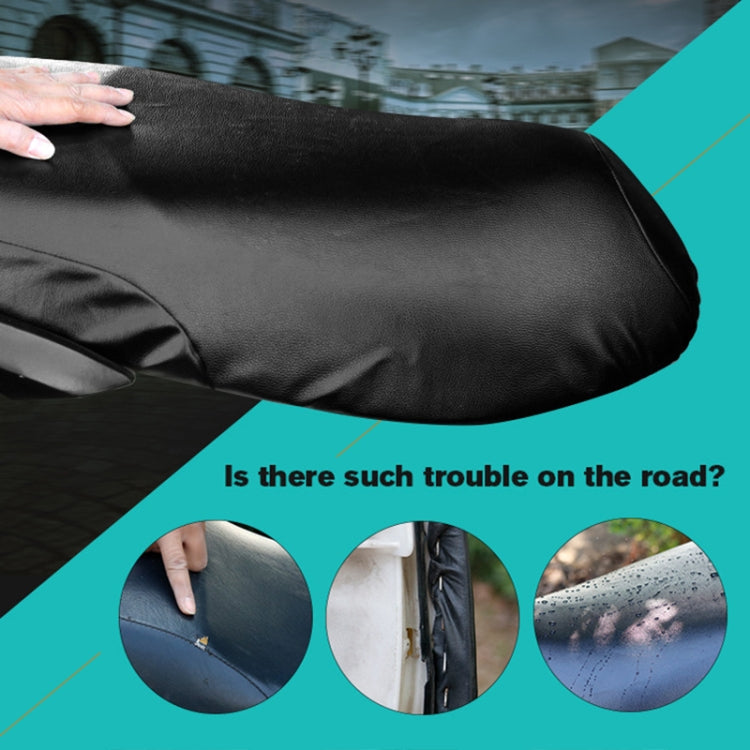 Waterproof Motorcycle Black Leather Seat Cover Prevent Bask In Seat Scooter Cushion Protect, Size: S, Length: 42-47cm; Width: 20-30cm ÎҵÄÉ̵ê