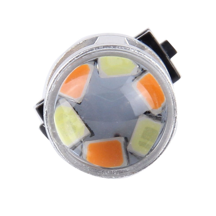 2 PCS T20/7443-42LED 20W 21*2835W+21*2835Y White+Yellow Light Turn Signal Light with Len. DC 12-24V