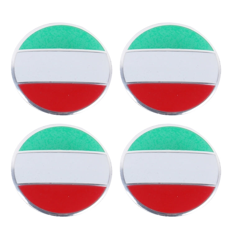 4 PCS Italy Flag Metal Car Sticker Wheel Hub Caps Centre Cover Decoration ÎҵÄÉ̵ê