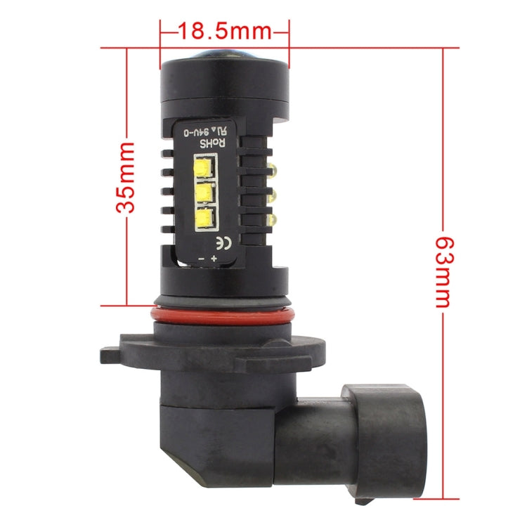 2 PCS MZ 10W 1080LM 5500K 9006 12 XB-D LED Car Front Fog Lights Car Fog Replacement Bulbs Driving Light, DC 12-24V