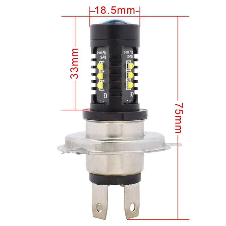 2 PCS MZ 10W 1080 LM 5500K H4 12 XB-D LED Car Headlights Driving Lamps, DC 12-24V