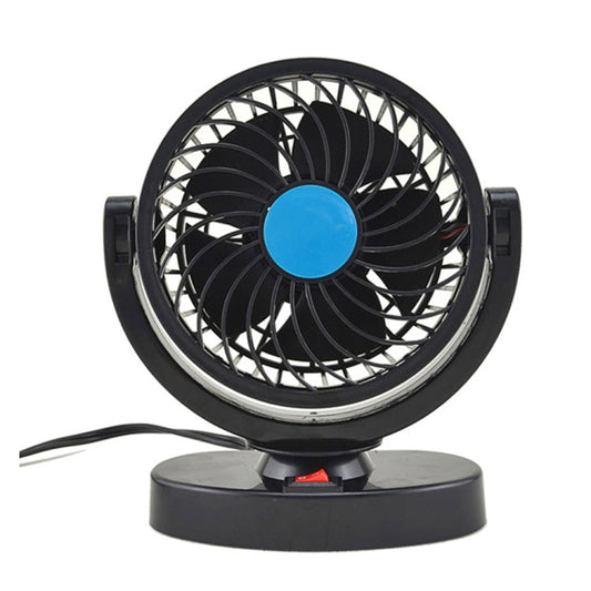 HUXIN HX-T305 3W 360 Degree Adjustable Rotation Low Noise Mini Electric Car Fan, DC 12V