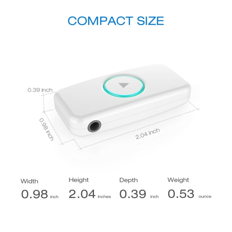 Doosl DSER102 Mini Car Bluetooth Wireless Music Receiver with 3.5mm Stereo Input Jack ÎҵÄÉ̵ê