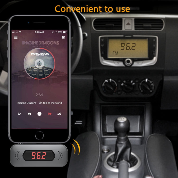 Doosl DSER116 Multifunctional Car FM Transmitter Wireless Music Receiver with 3.5mm Jack & LCD Display, Support Hands-free Call ÎҵÄÉ̵ê