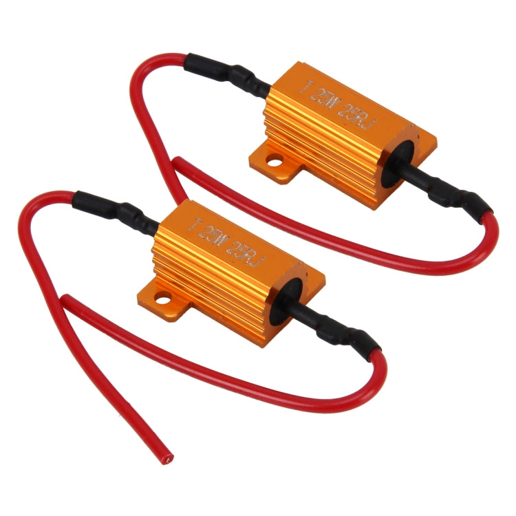 2 PCS Car Canbus Error Canceller Decoder Load Resistor LED 25W 25 Ohm No Blinking Decoder-Reluova