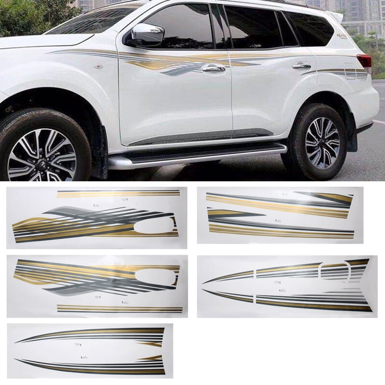 5 PCS SUV Body Decorative Strip Brand Car Streamline Shining Sticker for Nissan TERRA 2019 ÎҵÄÉ̵ê