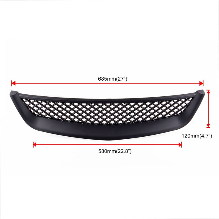 Car Front Racing Front Grille Grid ABS Insect Net for Honda Civic 2001-2003 ÎҵÄÉ̵ê