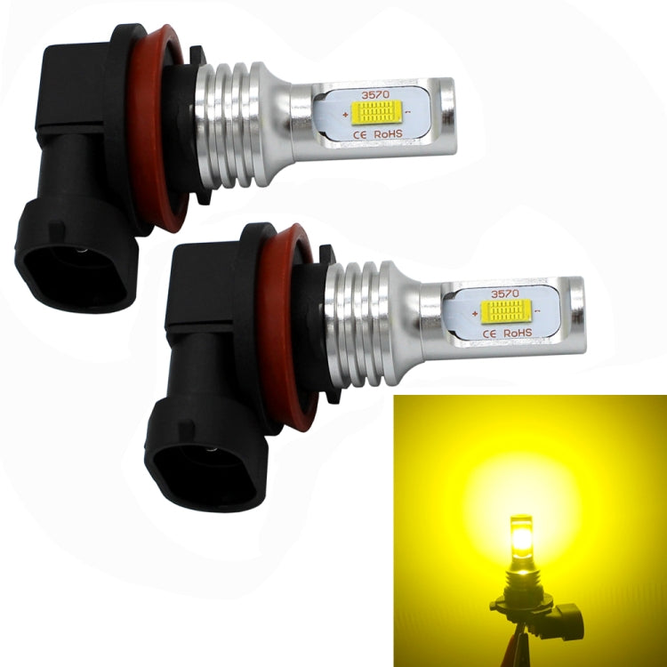 2 PCS H8/H11 72W 1000LM 6000-6500K Super Bright White Light Car Fog LED Bulbs, DC 12-24V