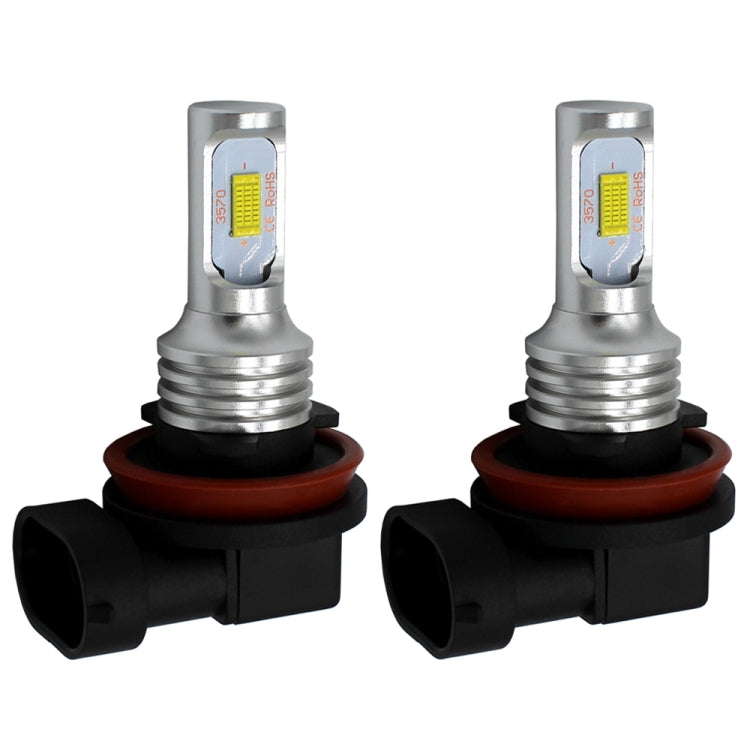 2 PCS H8/H11 72W 1000LM 6000-6500K Super Bright White Light Car Fog LED Bulbs, DC 12-24V