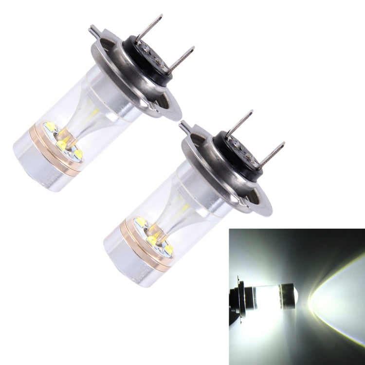 2 PCS H7 30W 350 LM 6000K White Light CREE 6 LED Car Fog Light Bulb, DC 12V-Reluova