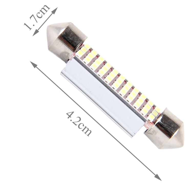 2 PCS DC 12V 6W 41MM Bicuspid Car Door Lamps Registration Mark light Dashboard Dome Door Lights LED Reading Lamp with 33 LED SMD 3014 Lights White-Reluova