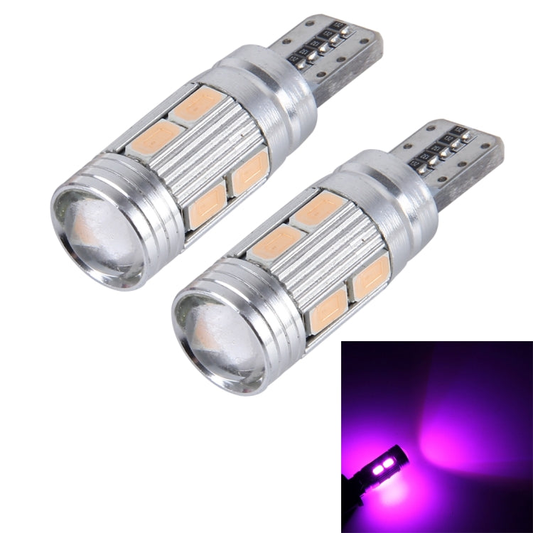 2 PCS T10 6W 10 SMD 5630 LED Error-Free Canbus Car Clearance Lights Lamp, DC 12V-Reluova