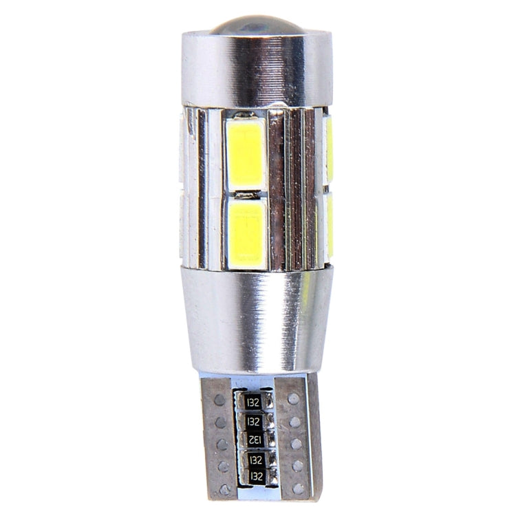 2 PCS T10 6W 10 SMD 5630 LED Error-Free Canbus Car Clearance Lights Lamp, DC 12V