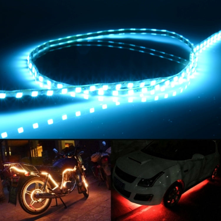 5 PCS Flow Style 45 LED 3528 SMD Waterproof Flexible Car Strip Light for Car Decoration, DC 12V, Length: 90cm