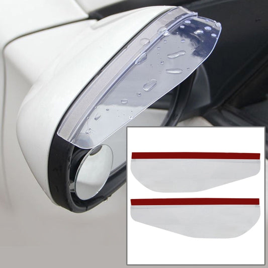 1 Pair Car Rearview Mirror Rain Blades Car Back Mirror Eyebrow Rain Cover Car Rearview Mirror Eyebrow Covers Flexible Protection Rainproof Decoration Accessories