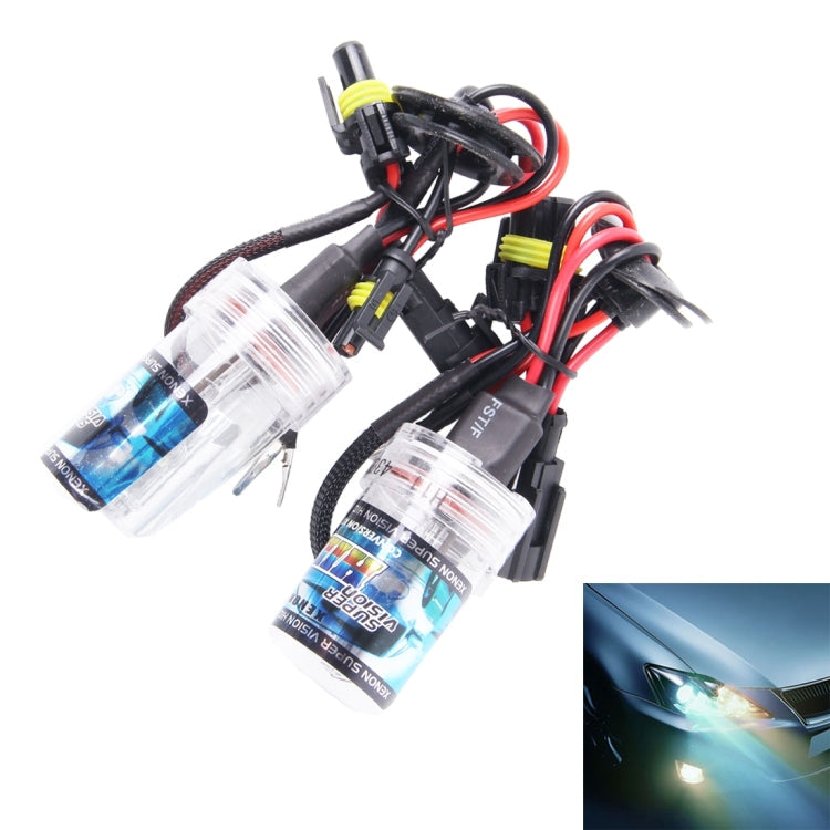 2PCS DC12V 35W H8/H11 2800 LM HID Xenon Light Single Beam Super Vision Waterproof Head Lamp, Color Temperature: 4300K