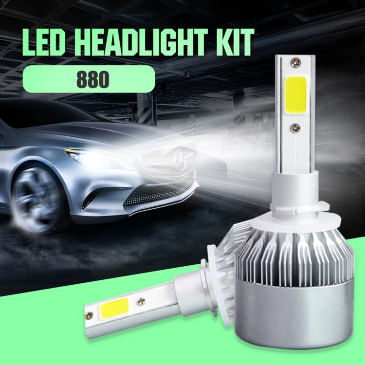 2pcs 880/881 18W 1800LM 6000K Waterproof IP68 Car Auto LED Headlight with 2 COB LED Lamps, DC 9-36V ÎҵÄÉ̵ê