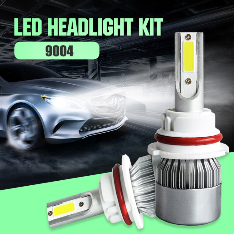 2pcs 9004 18W 1800LM 6000K Waterproof IP68 Car Auto LED Headlight with 2 COB LED Lamps, DC 9-36V ÎҵÄÉ̵ê