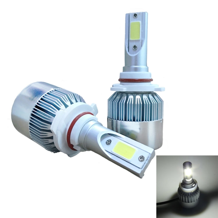 2pcs 9005 18W 1800LM 6000K Waterproof IP68 Car Auto LED Headlight with 2 COB LED Lamps, DC 9-36V