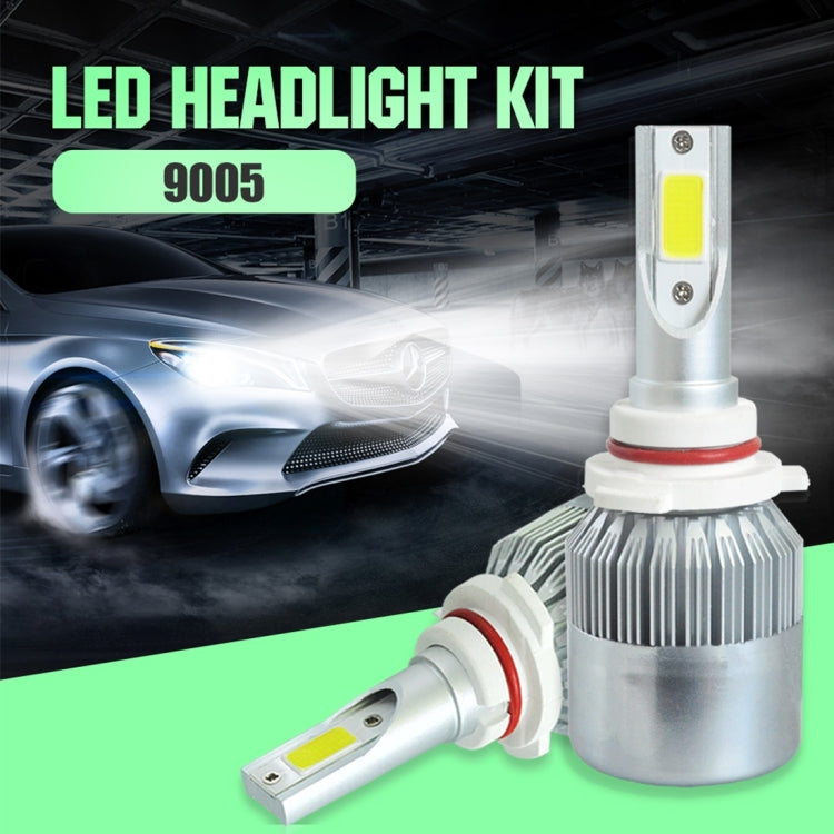 2pcs 9005 18W 1800LM 6000K Waterproof IP68 Car Auto LED Headlight with 2 COB LED Lamps, DC 9-36V ÎҵÄÉ̵ê