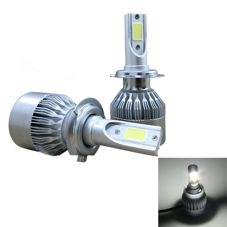 2pcs H7 18W 1800LM 6000K Waterproof IP68 Car Auto LED Headlight with 2 COB LED Lamps, DC 9-36V