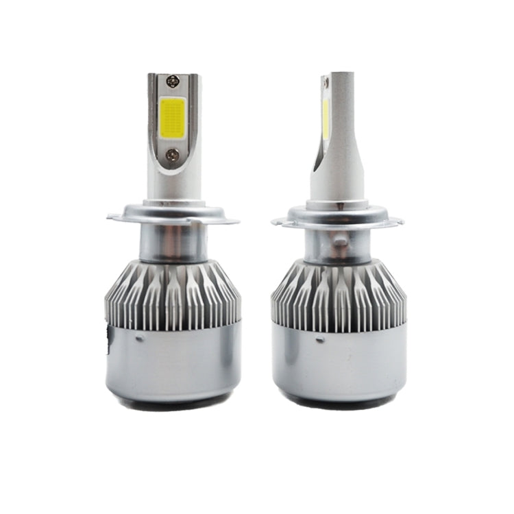 2pcs H7 18W 1800LM 6000K Waterproof IP68 Car Auto LED Headlight with 2 COB LED Lamps, DC 9-36V