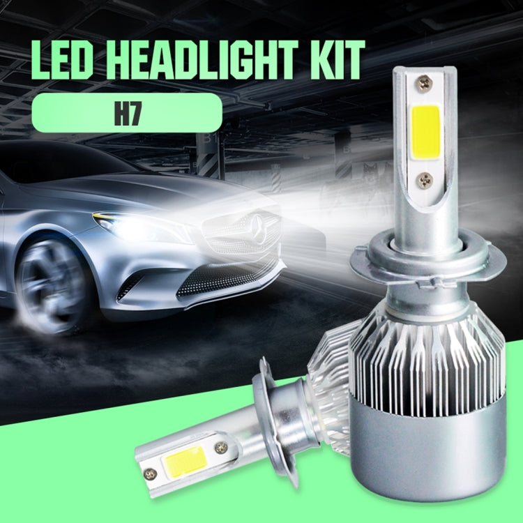 2pcs H7 18W 1800LM 6000K Waterproof IP68 Car Auto LED Headlight with 2 COB LED Lamps, DC 9-36V ÎҵÄÉ̵ê