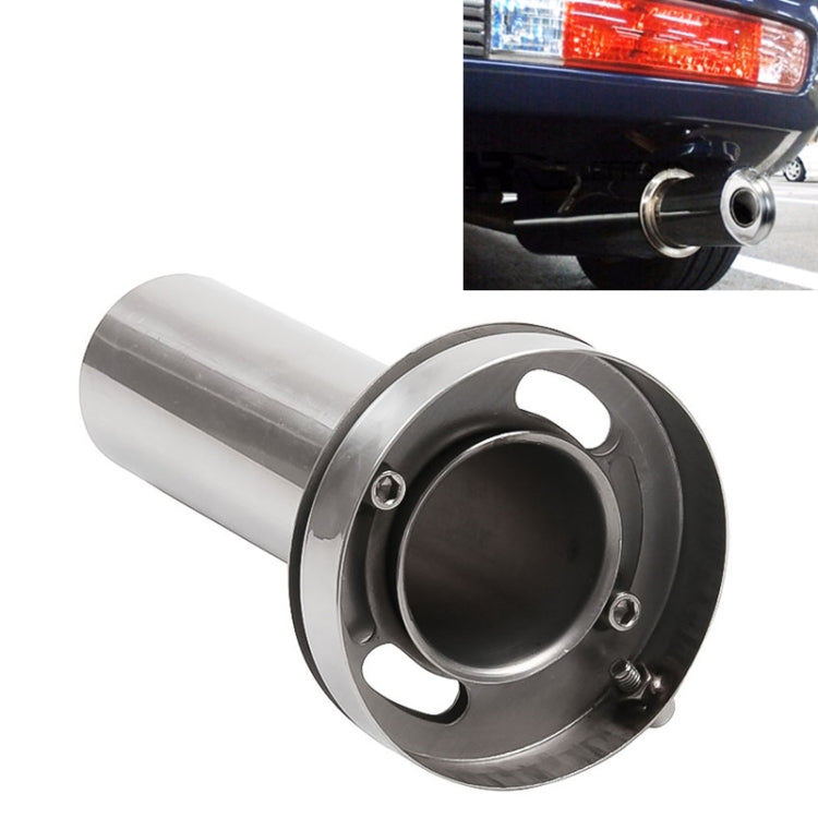 3.5 inch Universal Car 304 Stainless Steel Exhaust Pipe Muffler Unadjustable Tail Muffler Tip-Reluova