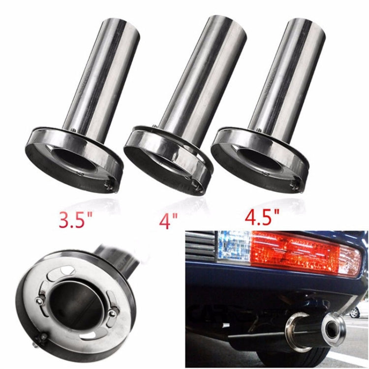 3.5 inch Universal Car 304 Stainless Steel Exhaust Pipe Muffler Adjustable Tail Muffler Tip