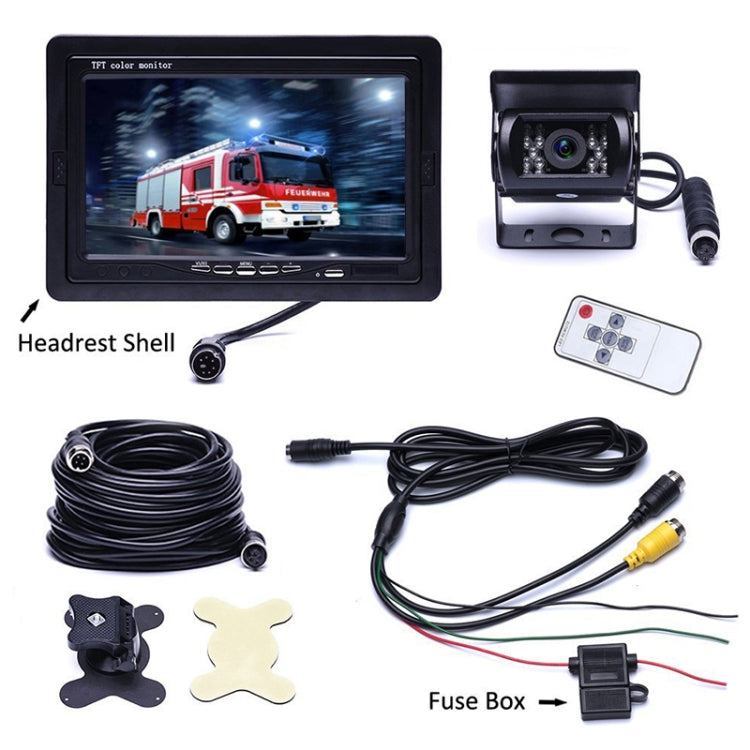 F0505 7 inch HD Car Dual Camera Rearview Mirror Monitor, with 2 x 10m Cable ÎҵÄÉ̵ê