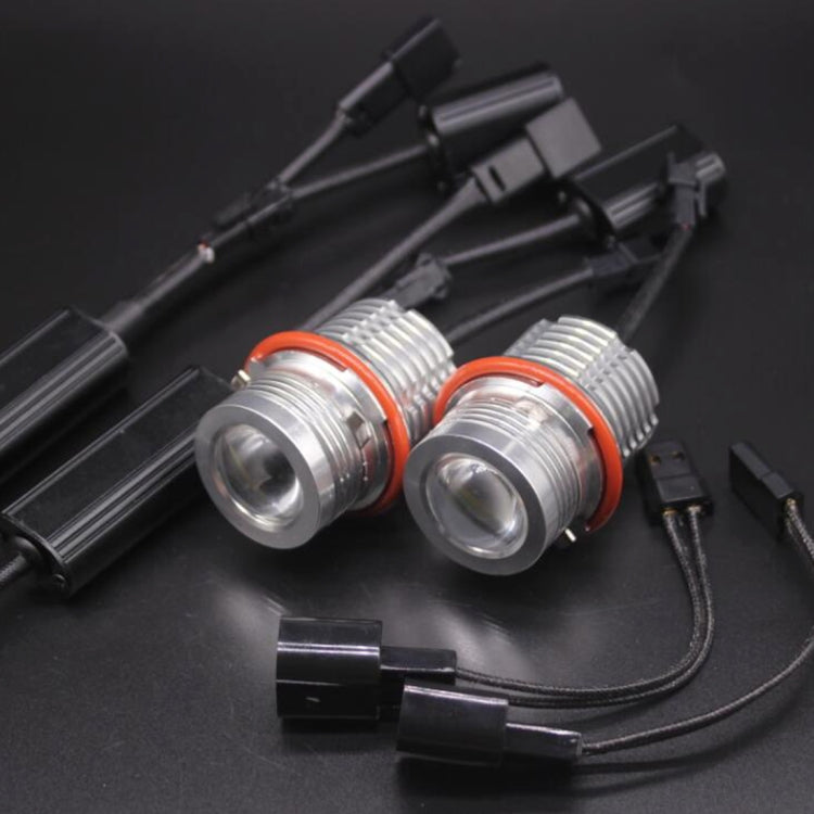 2 PCS DC 12-24V 60W 2000LM 12-LED Angel Eyes Light Bulb for BMW E39/E53/E60/E61/E63/E64/E65/E66/E87, (White Light)