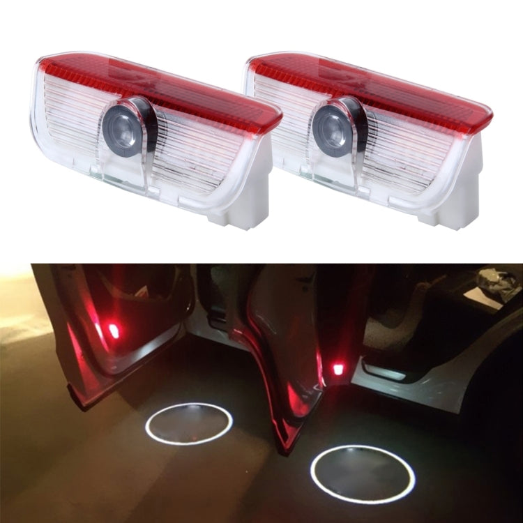 2 PCS LED Car Door Welcome Logo Car Brand 3D Shadow Light for Skoda-Reluova