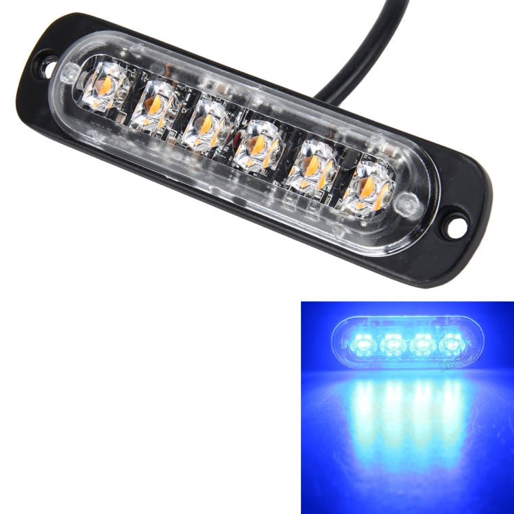 DC 12V-24V 2W 6LEDs SMD-2835 Lamps 17 Flash Patterns 3 Lines Car Flash Lamp Waterproof Car Truck Emergency Strobe Flash Warning Light, Cable Length: 90cm ÎҵÄÉ̵ê